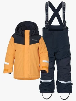 Børn Didriksons Vintertøj-Skare Skisæt, Fire Yellow