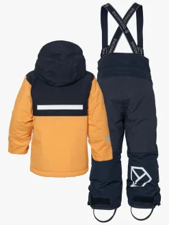 Børn Didriksons Vintertøj-Skare Skisæt, Fire Yellow