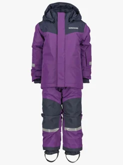 Vintertøj|Didriksons Skare Skisæt, Royal Purple Lilla/Sort