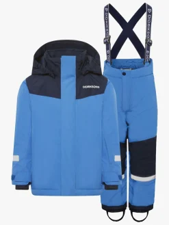 Børn Didriksons Vintertøj-Skare Skisæt, Sapphire Blue