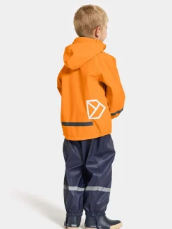 Regntøj|Didriksons Slaskeman Regnsæt, Orange Jam Blå/Orange