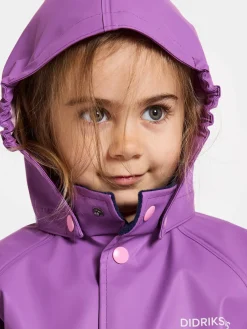Regntøj|Didriksons Slaskeman Regnsæt, Tulip Purple Lilla/Lyserød