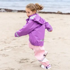 Regntøj|Didriksons Slaskeman Regnsæt, Tulip Purple Lilla/Lyserød