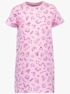 Børn Didriksons Kjoler & Tunikaer-Smultron Kjole, Doodle Orchid Pink