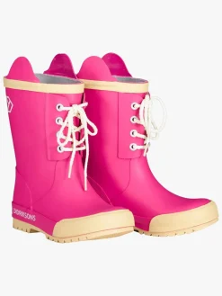 Gummistøvler|Didriksons Splashman Gummistøvler, Plastic Pink Lyserød/Hvid
