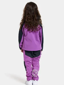 Børn Didriksons Overtøj-Troel Softshelljakke, Tulip Purple