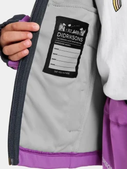 Børn Didriksons Overtøj-Troel Softshelljakke, Tulip Purple