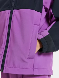Børn Didriksons Overtøj-Troel Softshelljakke, Tulip Purple