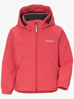 Børn Didriksons Overtøj-Troel Softshelljakke, Modern Pink