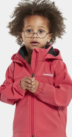 Børn Didriksons Overtøj-Troel Softshelljakke, Modern Pink