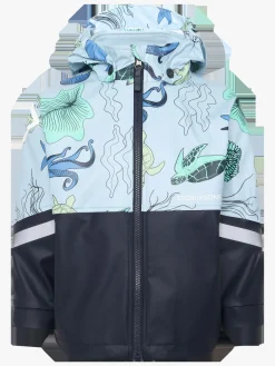 Regntøj|Didriksons Waterman Regnsæt, Ocean Multi Blue