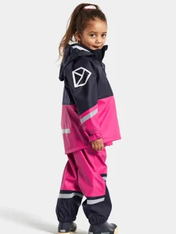 Børn Didriksons Regntøj-Waterman Regnsæt, Plastic Pink