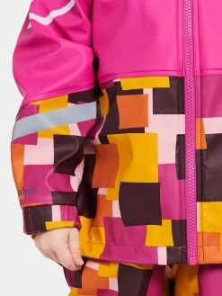 Børn Didriksons Regntøj-Waterman Regnsæt, Notes Pink