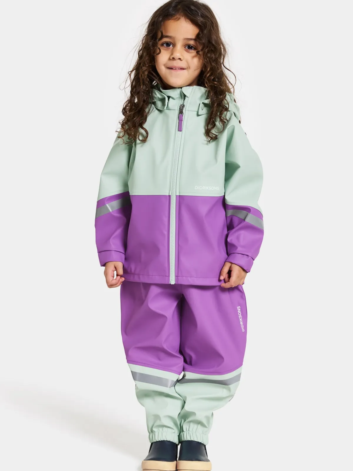 Børn Didriksons Regntøj-Waterman Regnsæt, Pale Mint