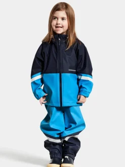 Regntøj|Didriksons Waterman Regnsæt, Sharp Blue Blå/Sort