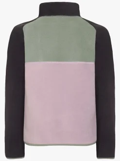 Fleecetøj|Didriksons Yokto Fleecetrøje, Dusty lilac Grøn/Lilla/Sort