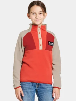 Fleecetøj|Didriksons Yokto Fleecetrøje, Light Mars Red Rød