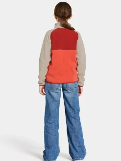 Fleecetøj|Didriksons Yokto Fleecetrøje, Light Mars Red Rød