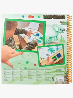 Kreativt Legetøj|DinoWorld Dino World Fingerprint Fun Malebog