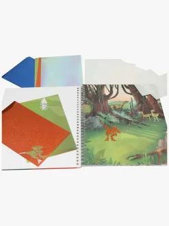 DinoWorld Kreativt Legetøj-Dino World Stick & Shine Malebog