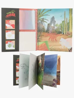 DinoWorld Kreativt Legetøj-Dino World Stick & Shine Malebog