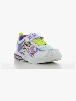 Børn DisneyFrozen Sneakers-Disney Frozen Blinkende Sneakers, White/Light Blue