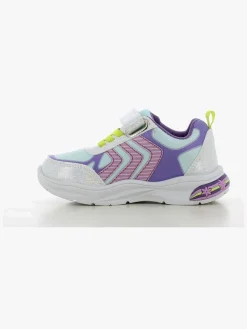 Børn DisneyFrozen Sneakers-Disney Frozen Blinkende Sneakers, White/Light Blue