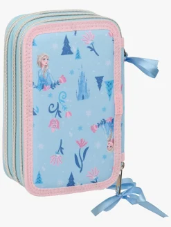 Kreativt Legetøj|DisneyFrozen Disney Frozen Penalhus med 3 Rum Ice Magic, Lyseblå Lyserød/Blå