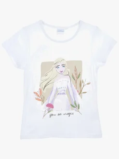 Børn DisneyFrozen Overdele-Disney Frozen T-shirt, White