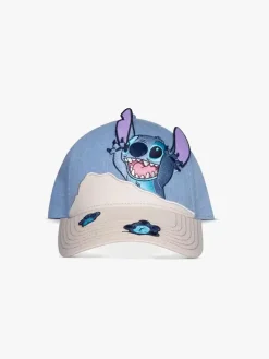Tilbehør|DisneyLiloAndStitch Disney Lilo & Stitch Kasket, Beach Day Stitch Blå/Lilla/Sort/Hvid