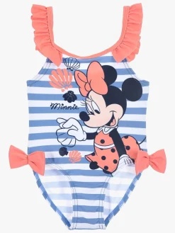 Uv & Strand|DisneyMimmiPigg Disney Minnie Mouse Badedragt, Blå Blå/Lyserød/Hvid