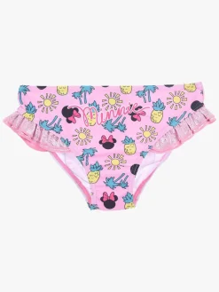Uv & Strand|DisneyMimmiPigg Disney Minnie Mouse Bikinitrusser, Pink Lyserød/Grøn/Gul