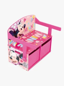 Børn DisneyMimmiPigg Børnemøbler-Disney Minnie Mouse Opbevaringsbænk, Pink