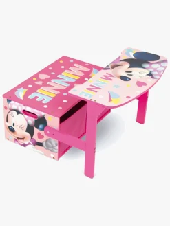 Børn DisneyMimmiPigg Børnemøbler-Disney Minnie Mouse Opbevaringsbænk, Pink
