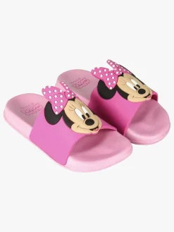 Børn DisneyMimmiPigg Hjemmesko-Disney Minnie Mouse Pool Sliders Hjemmesko, Pink