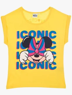 Børn DisneyMimmiPigg Overdele-Disney Minnie Mouse T-shirt, Yellow