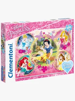 Spil & Puslespil|DisneyPrincess Disney Princess Glitter Puslespil, 104 Brikker