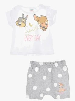 Tøj- & Gavesæt|DisneyClassics Disneyklassiker Bambi Tøjsæt, Hvid Hvid/Grå/Brun