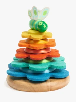 Djeco Babylegetøj-Butterflower Stabeltårn