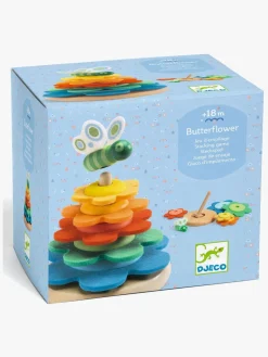 Djeco Babylegetøj-Butterflower Stabeltårn