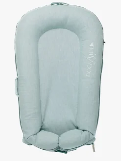 Børnesenge & Tilbehør|DockATot Deluxe+ Babynest, Marine Chambray Grøn