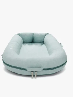 Børnesenge & Tilbehør|DockATot Deluxe+ Babynest, Marine Chambray Grøn