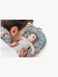 Børnesenge & Tilbehør|DockATot Deluxe+ Babynest, Pink & Rose Blå/Hvid