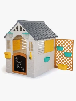 Udeleg|DOLU Garden Legehus med Hegn, Hvid