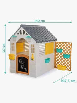 Udeleg|DOLU Garden Legehus med Hegn, Hvid