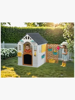 Udeleg|DOLU Garden Legehus med Hegn, Hvid