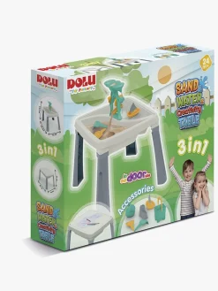 Togbaner & Legeborde|DOLU Sand, Water & Creativity 3-i-1 Legebord, Creme