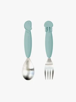 DoneByDeer Spisetid-Done By Deer Bestik Sea Friends, Blue