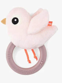 DoneByDeer Babylegetøj-Done By Deer Birdee Rangle, Powder