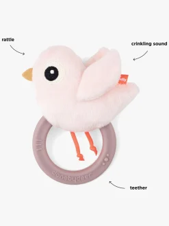 DoneByDeer Babylegetøj-Done By Deer Birdee Rangle, Powder